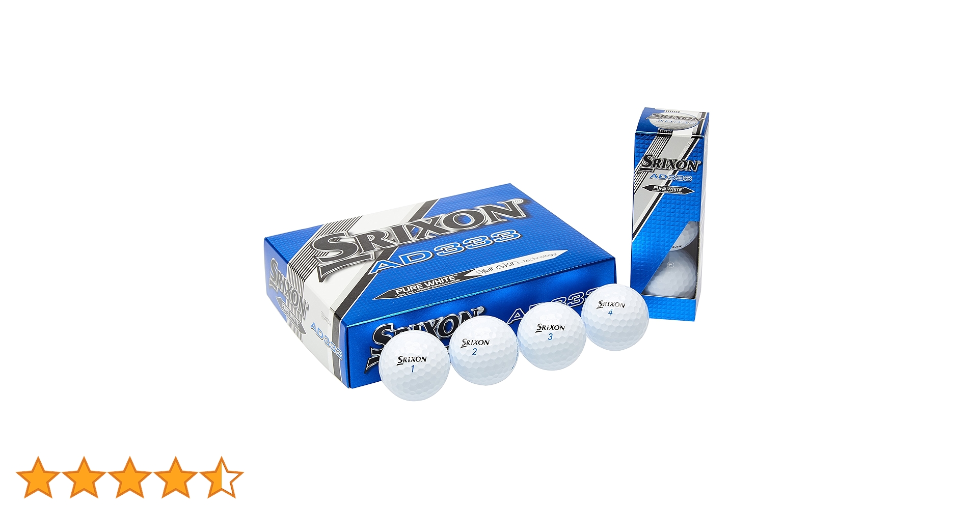 Amazon | Srixon AD333 Balles de golf homme Pack de 12 Blanc